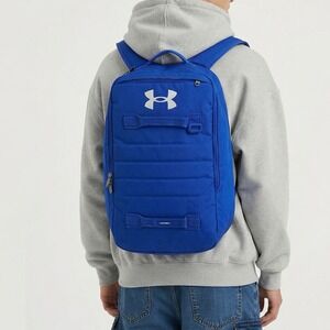Under Armour Contain Backpack Mens OS Royal Blue UA Storm Water Resistant Sport